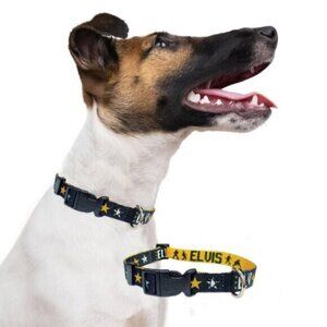 5/$20 NEW Elvis Adjustable Dog Collar SMALL 10”-16”(11-25Lbs)